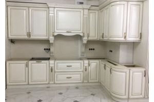 Кухня белая в стиле Барокко - Мебельная фабрика «ШАД»