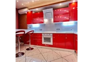 Кухня глянцевая красная - Мебельная фабрика «Элит-Гранд»