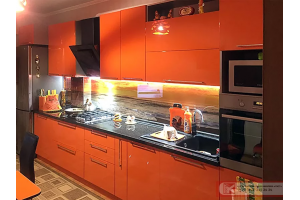 Кухня Хайтек оранжевая - Мебельная фабрика «ГОСТ»