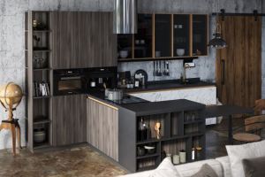 Кухня Industrial в индустриальном стиле - Мебельная фабрика «Makonti»