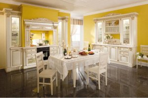 Кухня Инфинити с золотым декором - Мебельная фабрика «Зеленый попугай»