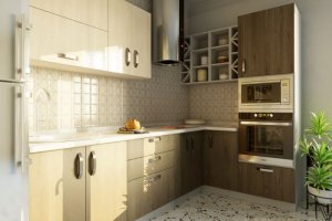 Кухня Модуль 1 с открытыми полками - Мебельная фабрика «Версо Мебель»
