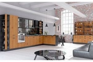 Кухня прямая Оливия лофт - Мебельная фабрика «Кухни Премьер»