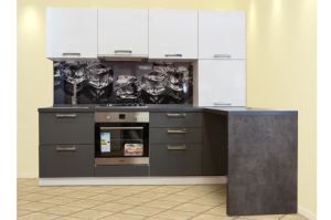 Кухня с комбинированным пластиком - Мебельная фабрика «Интерьер»