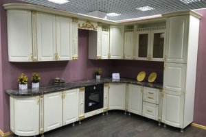 Кухня угловая белая - Мебельная фабрика «Шанс»