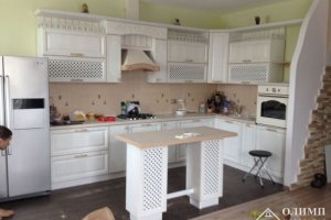 Кухня угловая белая Александра 10 - Мебельная фабрика «ОЛИМП»