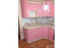 Кухня угловая розовая Спарта 27 - Мебельная фабрика «ОЛИМП»