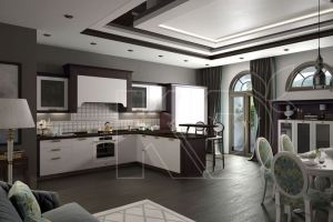 Кухня в белых цветах Эмма - Мебельная фабрика «Кухонный двор»