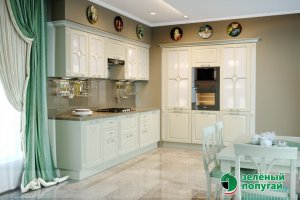 Кухня Винтаж светлая - Мебельная фабрика «Зеленый попугай»