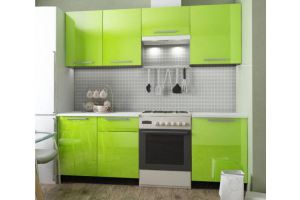 Кухня Вита Премиум 47 зеленая - Мебельная фабрика «Мебель Даром»