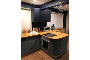 Кухня Водная синь JAZZ - Мебельная фабрика «Вологодская мебельная фабрика»