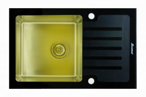 Кухонная Мойка Seaman Eco Glass SMG-780B Gold - Оптовый поставщик комплектующих «SEAMAN»