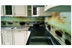 Кухонный фартук из стекла 12 - Оптовый поставщик комплектующих «Мир из стекла»