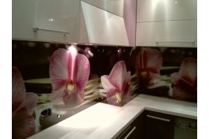 Кухонный фартук-Розовые цветы - Оптовый поставщик комплектующих «RBK studio»