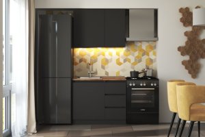 Кухонный гарнитур Мальм 1.0 графит - Мебельная фабрика «ОРИНОКО»