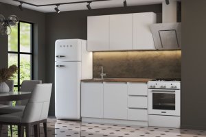 Кухонный гарнитур Мальм 1.4 белый - Мебельная фабрика «ОРИНОКО»