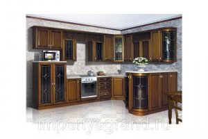 Кухонный гарнитур массив г-образный - Мебельная фабрика «Империя»