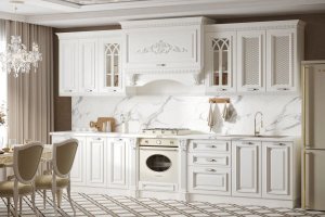 Кухонный гарнитур Монако прямой 3,60 белый - Мебельная фабрика «Арида»