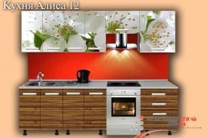 Кухонный гарнитур прямой Алиса 12 - Мебельная фабрика «Мебельный стиль»
