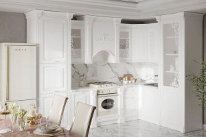 Кухонный гарнитур Венеция угловой 3,15*1,95 белая - Мебельная фабрика «Арида»