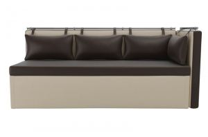Кухонный прямой диван Метро с углом - Мебельная фабрика «Лига Диванов»