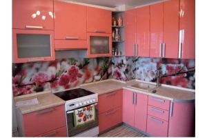Кухонный стеклянный фартук с фотопечатью Цветы - Оптовый поставщик комплектующих «Отражение»