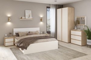 Лаконичная спальня Лея в современном стиле - Мебельная фабрика «MOBI»