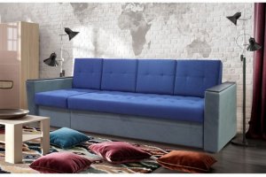 Диван синий Лондон 2 XL - Мебельная фабрика «Диванов18»