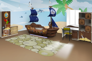 Мебель детская Кровать-корабль Мечта Пирата  - Мебельная фабрика «КАРоБАС»