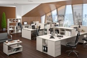 Мебель для офиса светлая - Мебельная фабрика «Новая мебель»