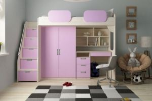 Мебель в детскую Geko лаванда - Мебельная фабрика «Калинковичский мебельный комбинат»