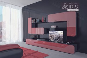 Мебель в гостиную красная Сфера 3 - Мебельная фабрика «IRIS»
