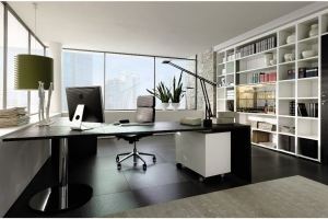 Мебель в кабинет со стеллажом - Мебельная фабрика «Новая мебель»