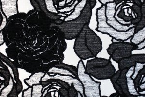 Мебельная ткань Розанна арт. черная - Оптовый поставщик комплектующих «КласТек»