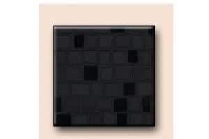 Мебельный фасад для кухни МДФ 4 категории кубики черные глянец - Оптовый поставщик комплектующих «KODMI-мебель»