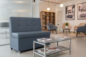 Мини диван для оформления зоны ожидания - Мебельная фабрика «OKUNA»