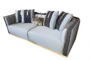 Модный прямой диван - Мебельная фабрика «Агама»