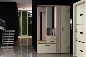 Модульная прихожая с зеркалом Флоренция - Мебельная фабрика «Трио»