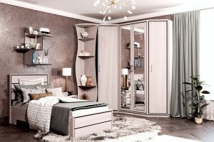 Модульная спальня Эстет ясень - Мебельная фабрика «Антей»