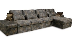 Модульный диван Аванти Модерн В с оттоманкой - Мебельная фабрика «Миларум»