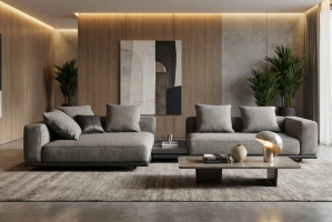 Диван прямой модульный Горизонт - Мебельная фабрика «Borodin»