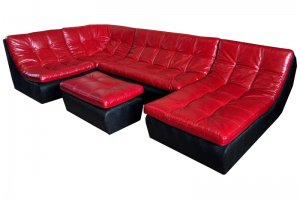модульный угловой кожаный диван Ланкастер - Мебельная фабрика «Финнко-мебель»