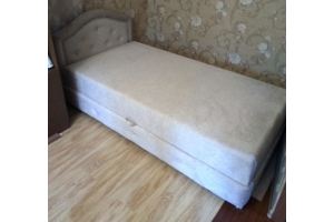 Мягкая кровать с изголовьем Волна - Мебельная фабрика «Диваны от Ани и Вани»
