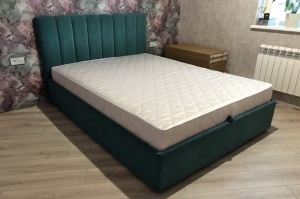 Мягкая кровать с подъёмным механизмом - Мебельная фабрика «Элна»