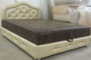 Мягкая кровать с утяжками - Мебельная фабрика «Krovatiya»