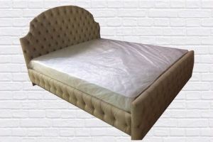 Мягкая кровать с утяжками Люкс - Мебельная фабрика «Мягкая мебель 29»
