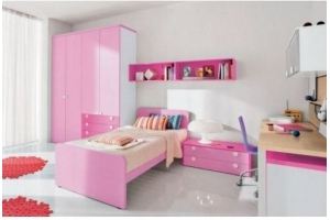 Нежная розовая детская 008 - Мебельная фабрика «La Ko Sta»
