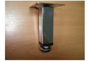 Ножка квадратная 25*25/100 хром (100*) - Оптовый поставщик комплектующих «Виком»