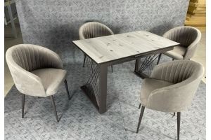 Обеденная группа стол Лофт 5 стулья Мемфис - Мебельная фабрика «Classen»