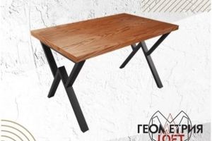 Обеденный стол из дерева Iron Man - Мебельная фабрика «Геометрия ЛОФТ»